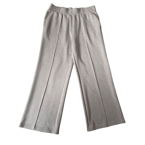 NWOT VARLEY Set Double Soft The Wide Leg Pant 28" Hawley Half Zip Sweat XL Taupe - Picture 6 of 16